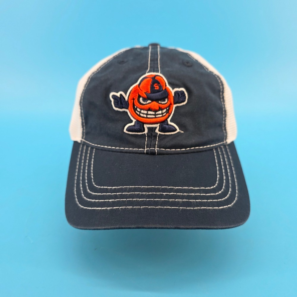 Syracuse Orange Otto‎ Mascot Trucker Hat Pacific Headwear Navy White Snapback
